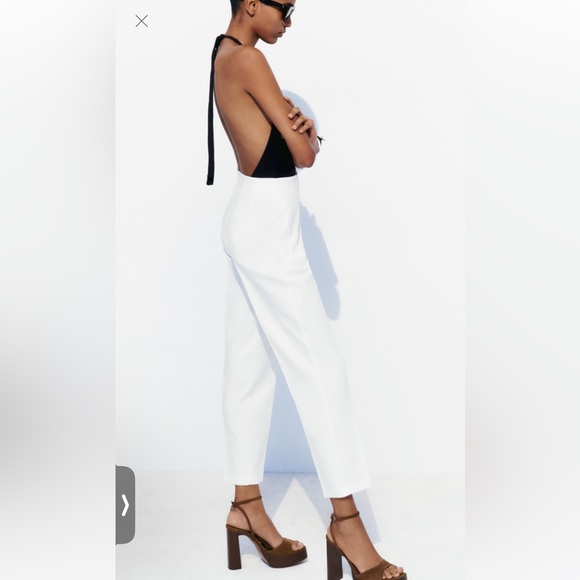 HIGH WAIST WORK PANTS - Picture 2 of 2